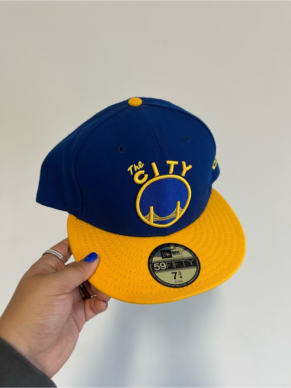 NBA The City Fitted Hat in Blue & Yellow